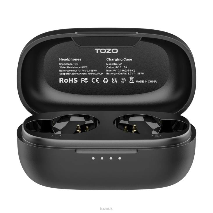 Black TOZO Agile DotsCharging Case 4BN6P174 Accessory