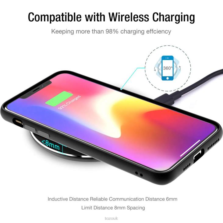 Black TOZO W3 Wireless Charger 4BN6P117 Accessory