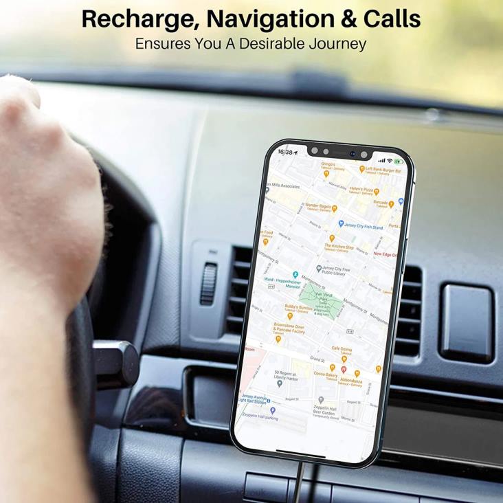 Black TOZO W8 Wireless Car Charger 4BN6P126 Accessory