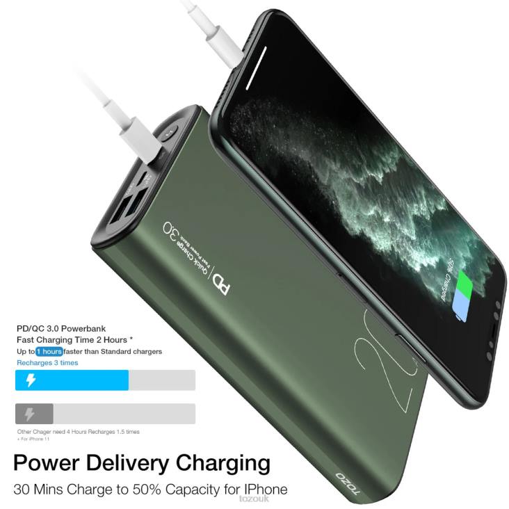 Green TOZO PB1 Power Bank 4BN6P150 Accessory