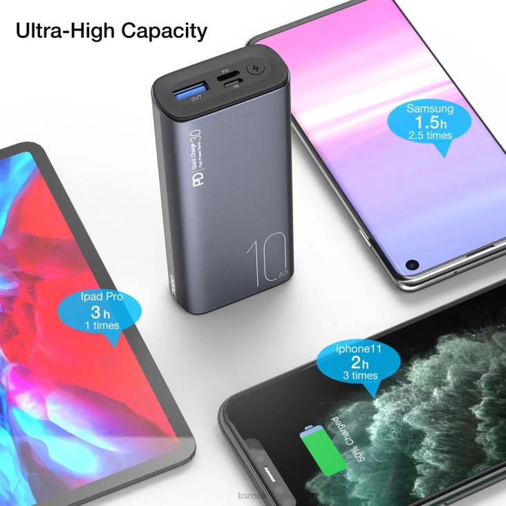 Green TOZO PB3 Power Bank 4BN6P155 Accessory