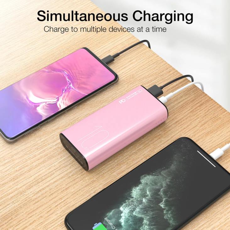 Rose Gold TOZO PB3 Power Bank 4BN6P156 Accessory