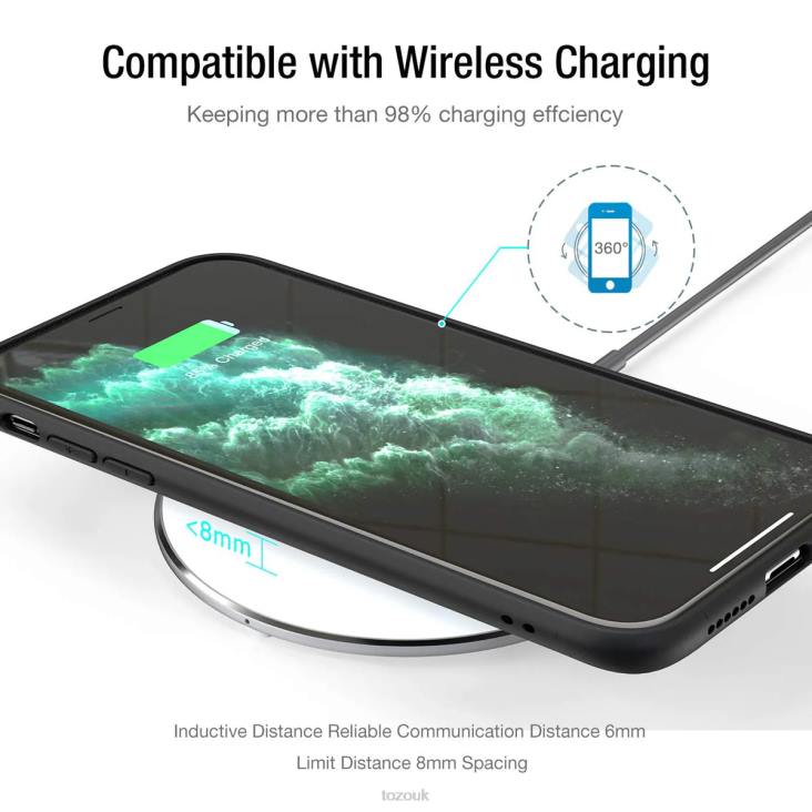 Sliver TOZO W3 Wireless Charger 4BN6P121 Accessory
