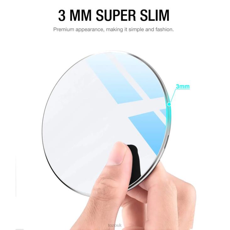 Sliver TOZO W3 Wireless Charger 4BN6P121 Accessory