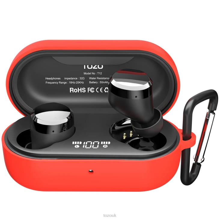 Red TOZO T12 Protective Silicone Case 4BN6P138 Accessory