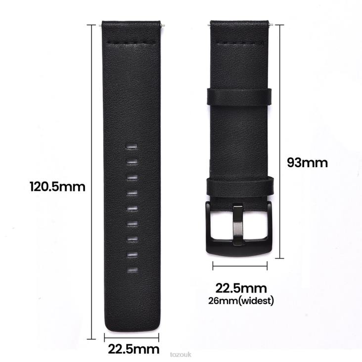 Black TOZO S2 Smart Watch Leather Strap 4BN6P162 Accessory
