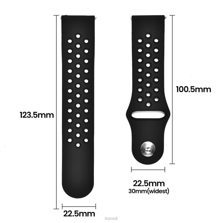 Black TOZO S3 Smart Watch Perforated Breathable Strap 4BN6P167 Accessory