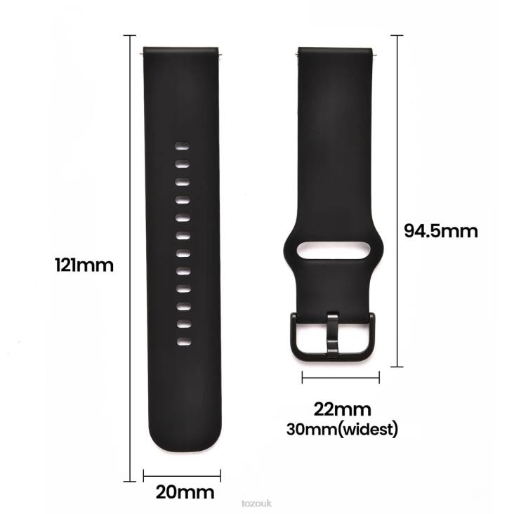Black TOZO S3 Smart Watch Perforated Strap 4BN6P168 Accessory