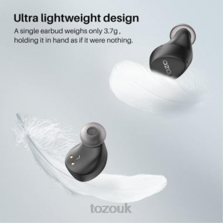 Black TOZO Agile Dots Wirelessâ€‚Earbuds 4BN6P59 Headphones