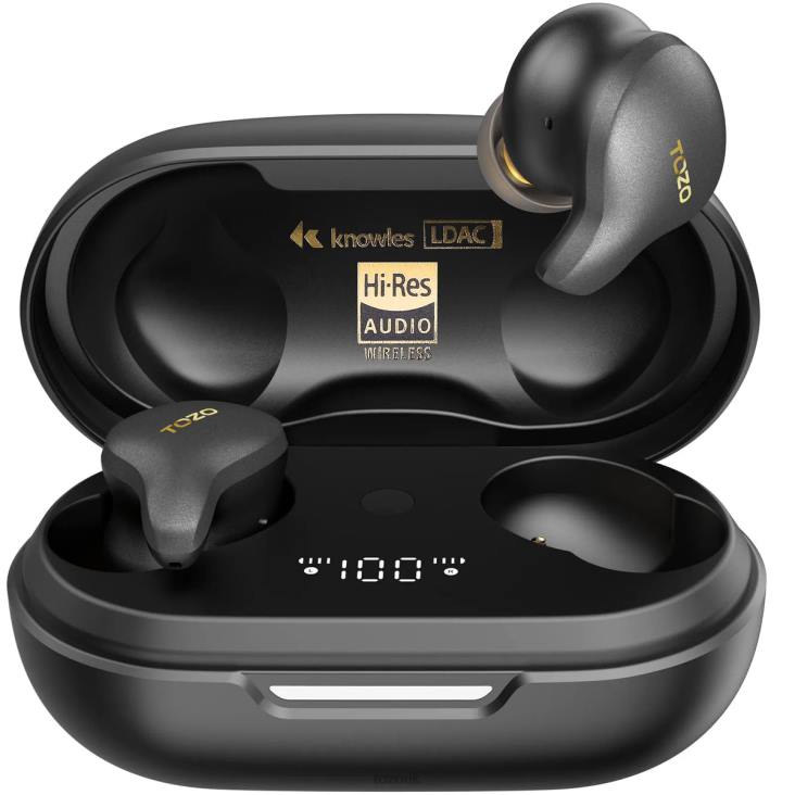 Black TOZO Golden X1 4BN6P1 Headphones