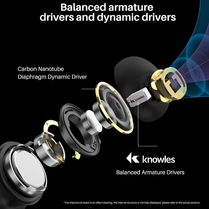 Black TOZO Golden X1 4BN6P1 Headphones