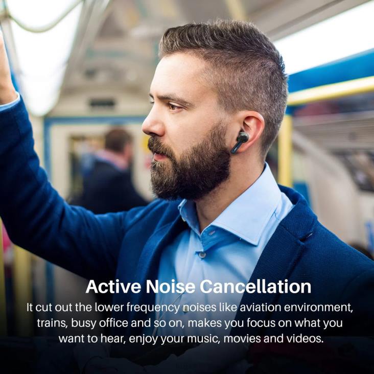Black TOZO NC2 4BN6P42 Headphones