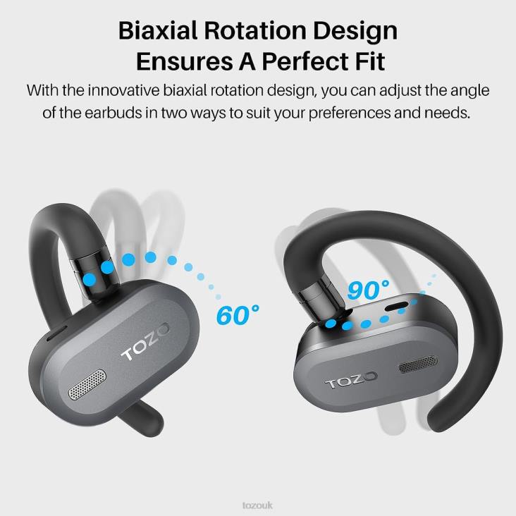 Black TOZO Open Buds 4BN6P3 Headphones