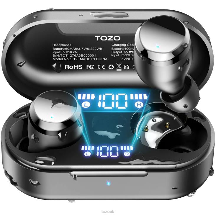 Black TOZO Tonal Dots 4BN6P35 Headphones