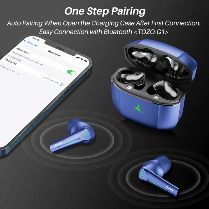 Blue TOZO G1 4BN6P66 Headphones
