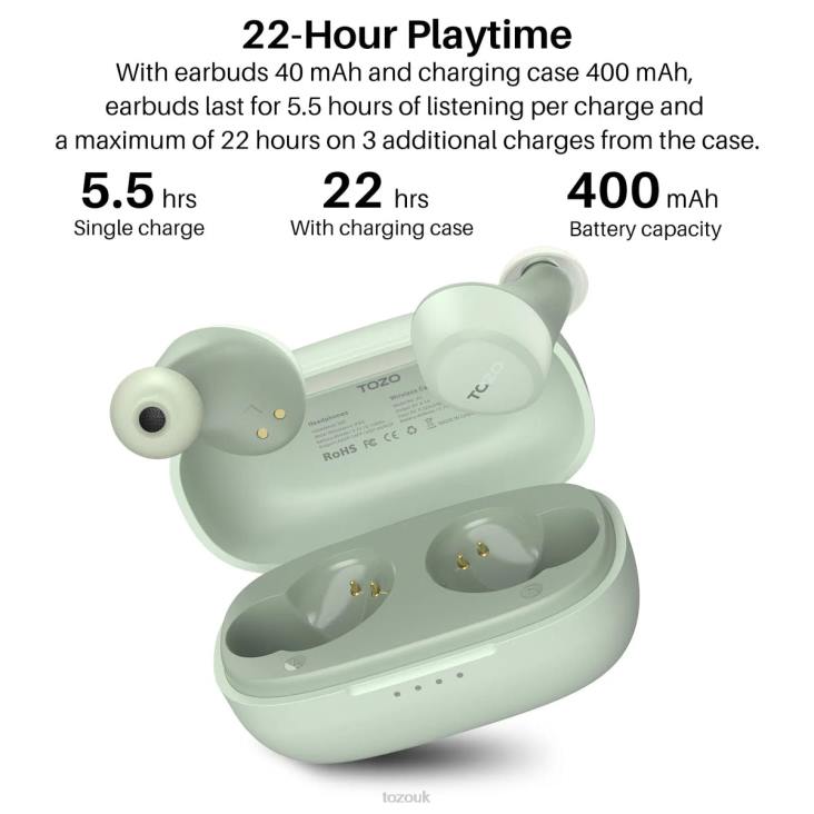 Khaki TOZO A1 4BN6P33 Headphones