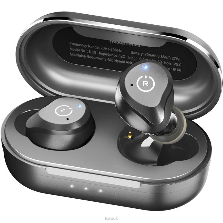 Matte Black TOZO NC9 4BN6P8 Headphones