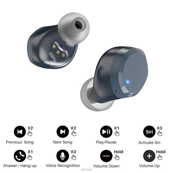 Red TOZO T12 4BN6P47 Headphones
