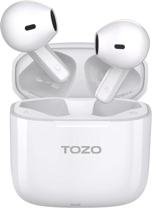 White TOZO A3 4BN6P50 Headphones