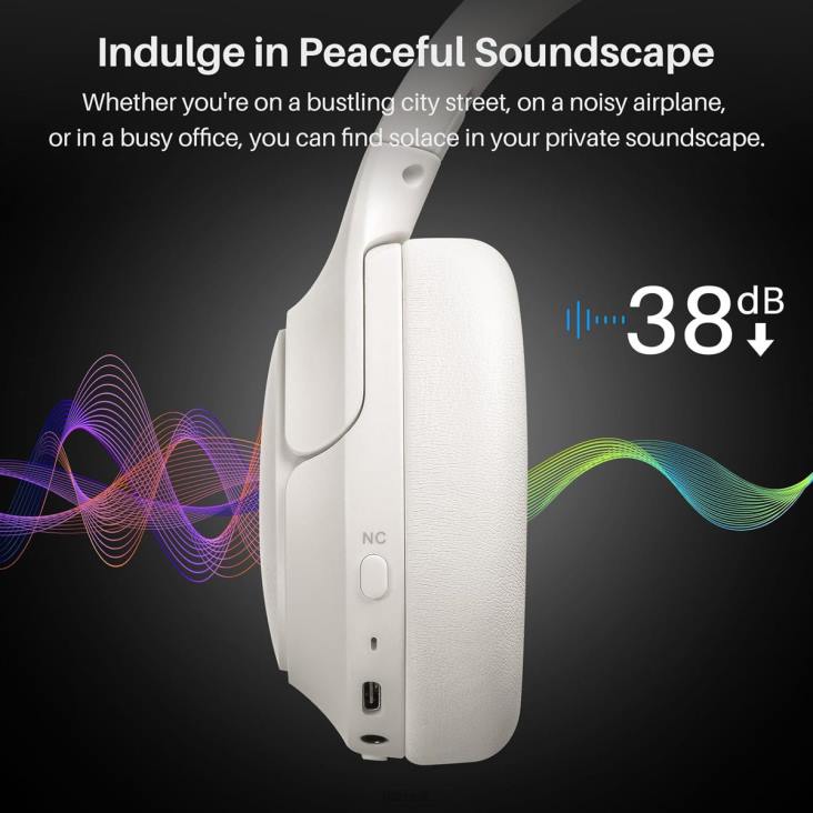 White TOZO HT2 4BN6P7 Headphones