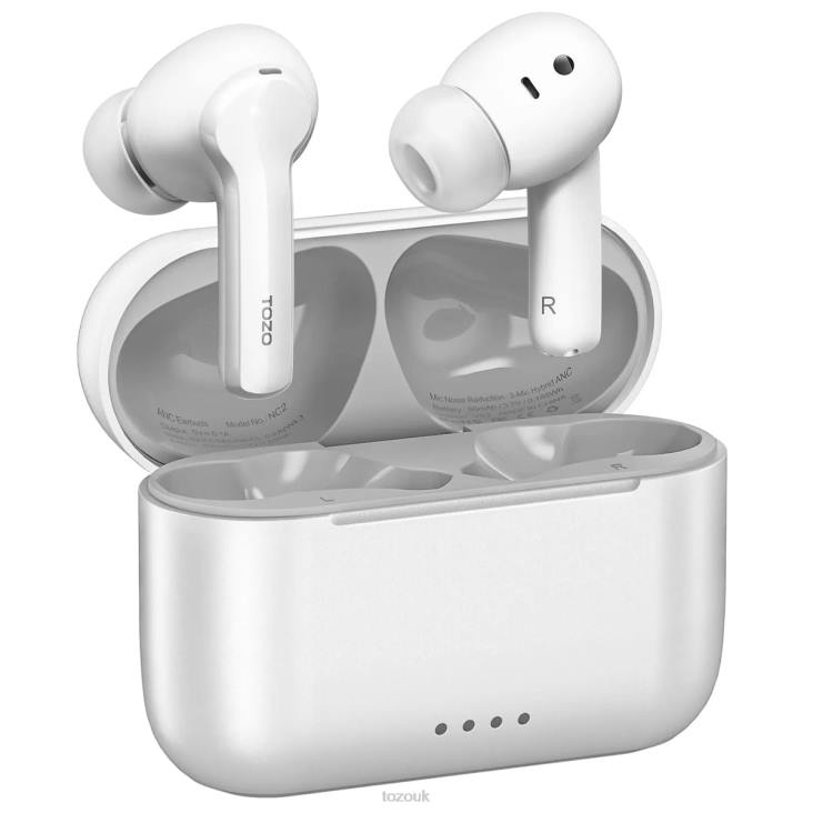 White TOZO NC2 4BN6P44 Headphones
