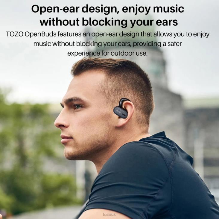White TOZO Open Buds 4BN6P4 Headphones