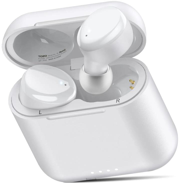 White TOZO T6 4BN6P21 Headphones
