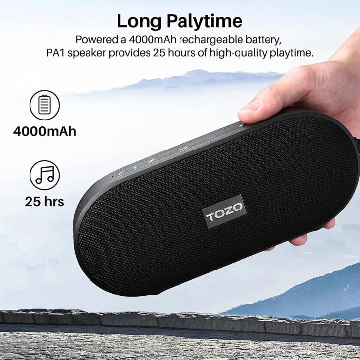 Black TOZO PA1 4BN6P82 Speaker